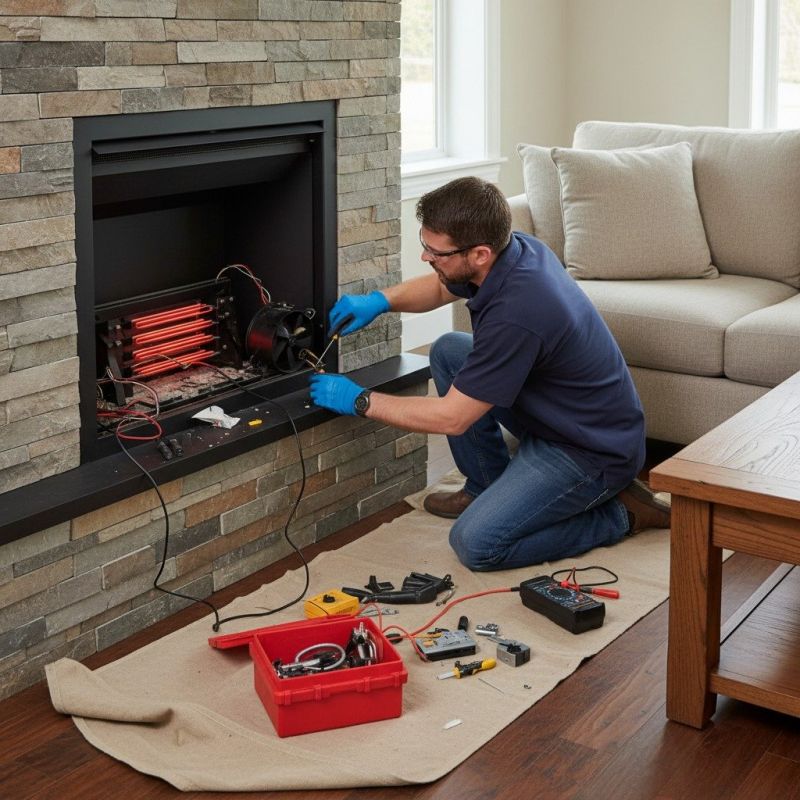 Local Ventless Fireplace Repair pros at work