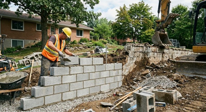 Block Wall Installation in Nashua, NH
