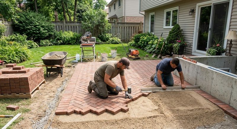 Brick Patio Installation in West Hartford, CT